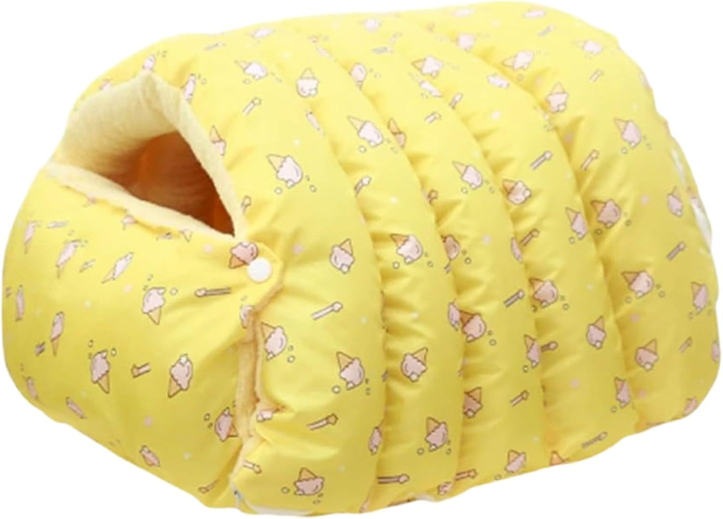 Winter Warm Cat Cave Bed – Cozy Plush Enclosed Pet Bed for Cats & Small Dogs