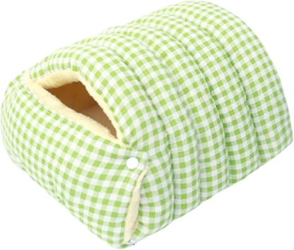 Winter Warm Cat Cave Bed – Cozy Plush Enclosed Pet Bed for Cats & Small Dogs