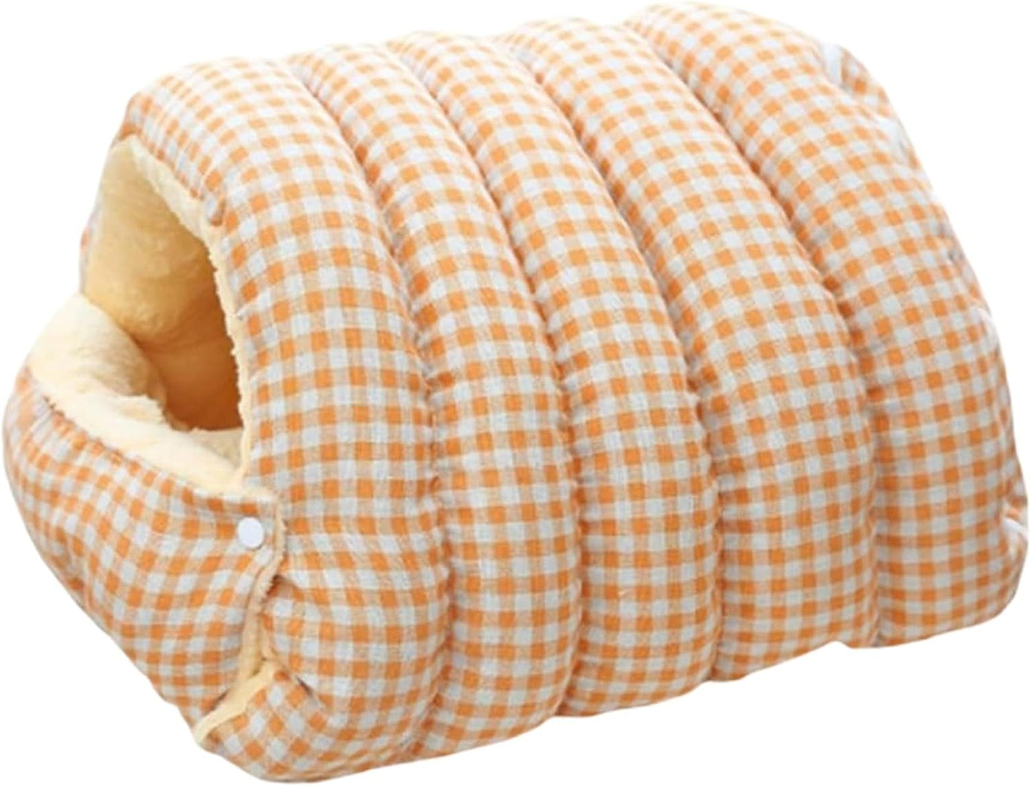 Winter Warm Cat Cave Bed – Cozy Plush Enclosed Pet Bed for Cats & Small Dogs