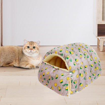 Winter Warm Cat Cave Bed – Cozy Plush Enclosed Pet Bed for Cats & Small Dogs