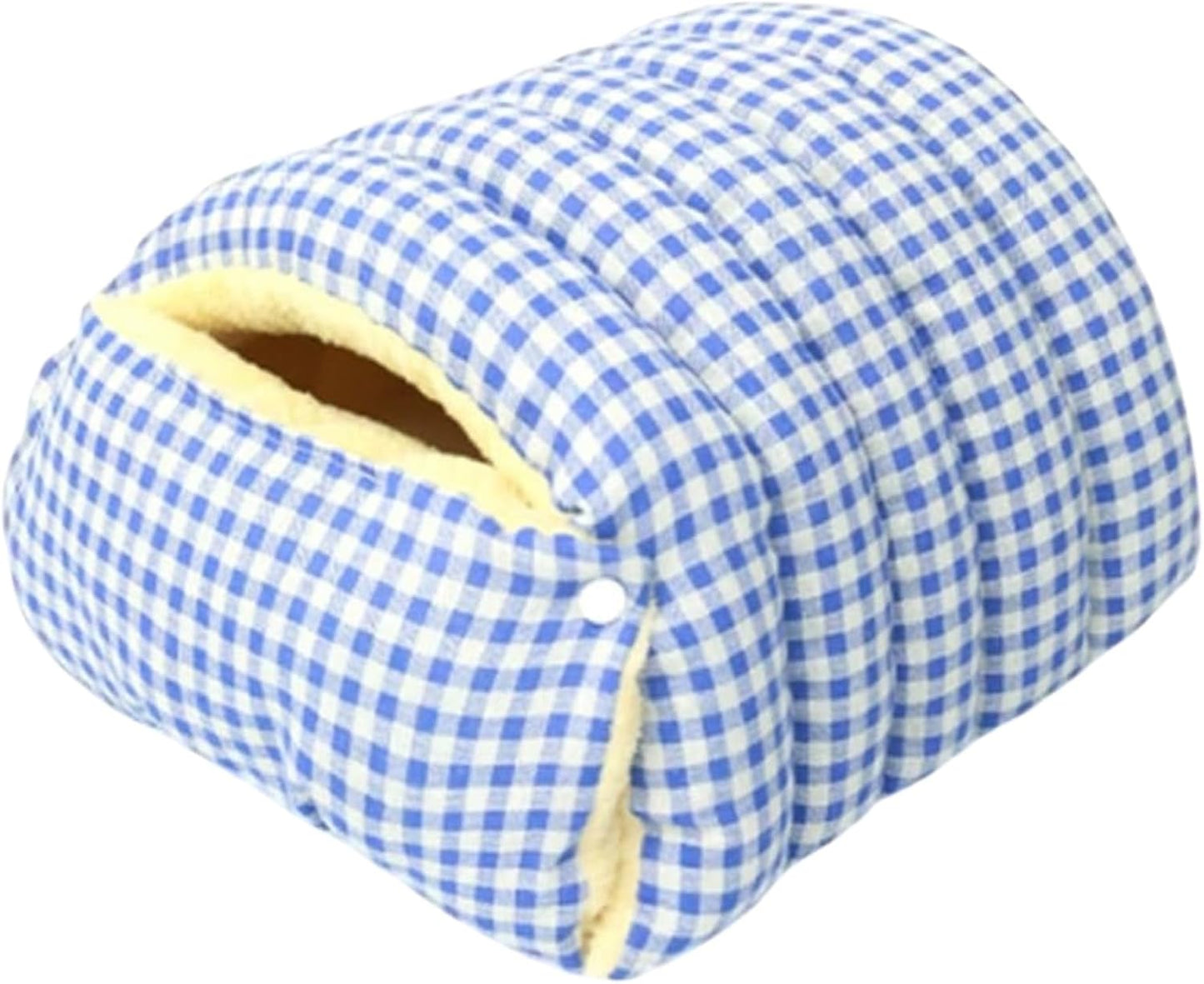 Winter Warm Cat Cave Bed – Cozy Plush Enclosed Pet Bed for Cats & Small Dogs