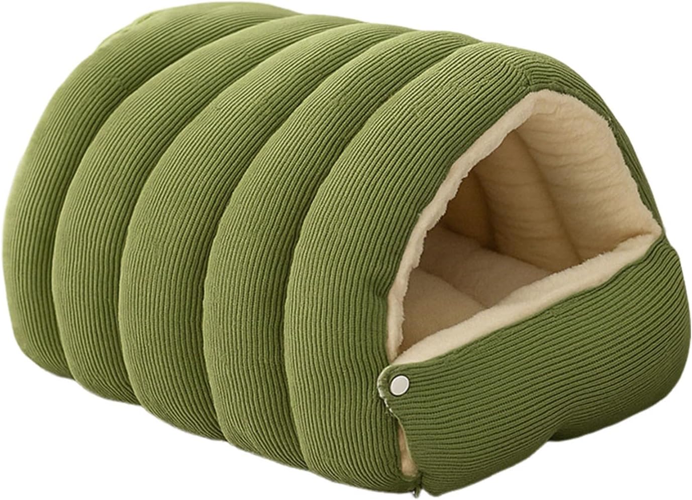 Winter Warm Cat Cave Bed – Cozy Plush Enclosed Pet Bed for Cats & Small Dogs